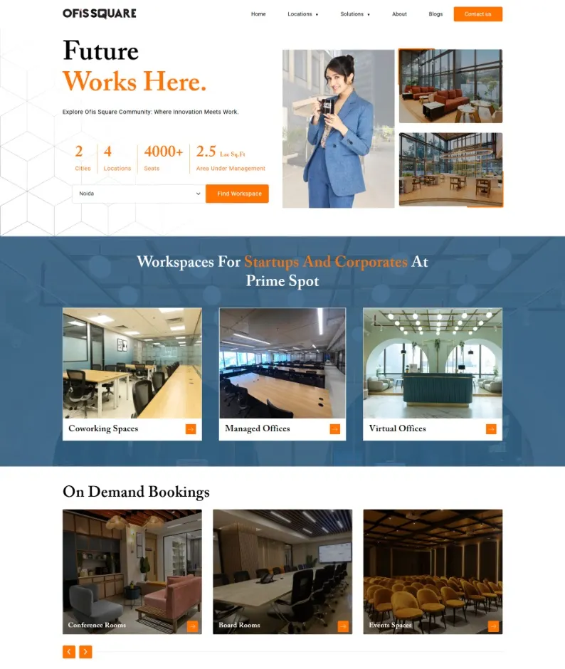 Ofis Square home page