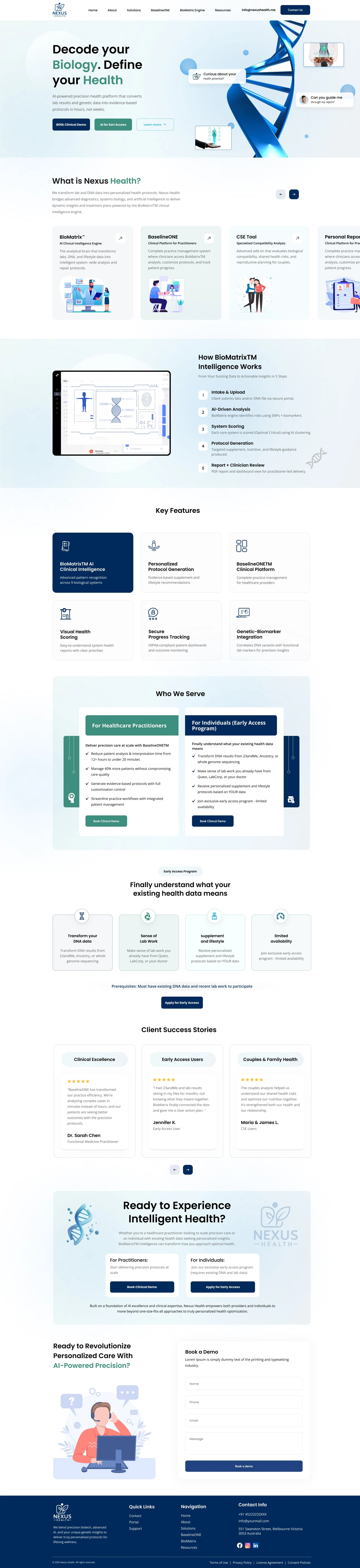 Nexus Health AI, full page